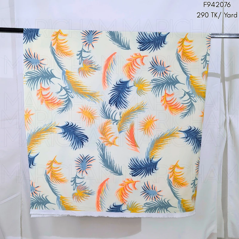 Leaves Design Stretchable Fabric F942076 - Image 5