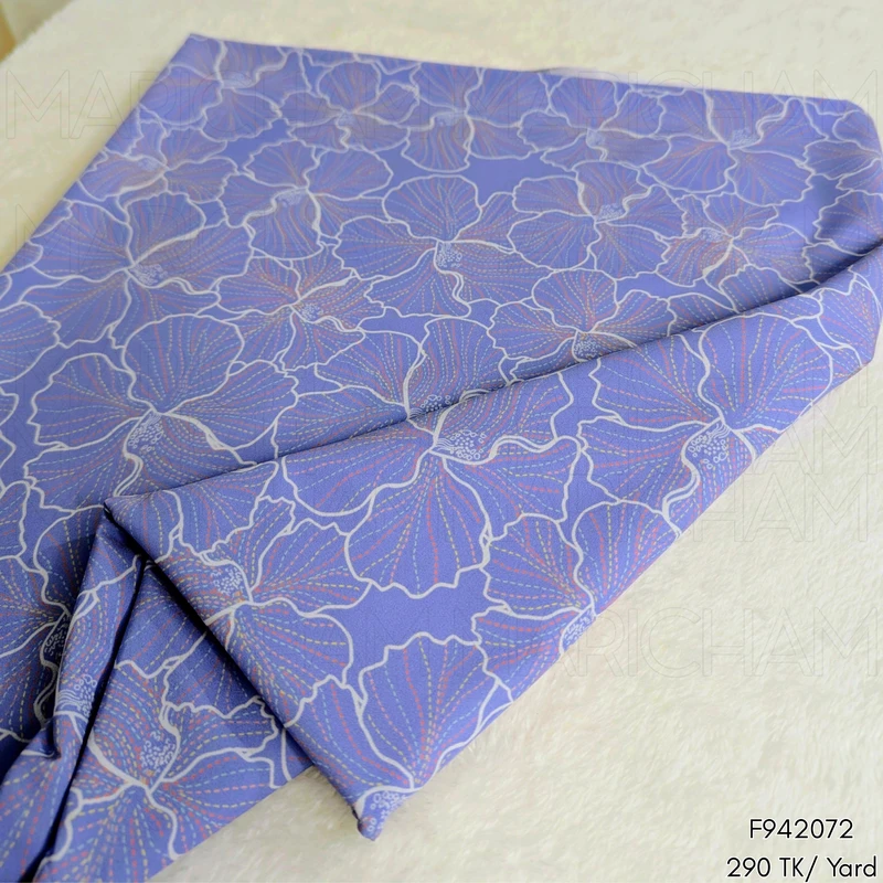 Ginkgo Leaves Design Stretchable Fabric F942072