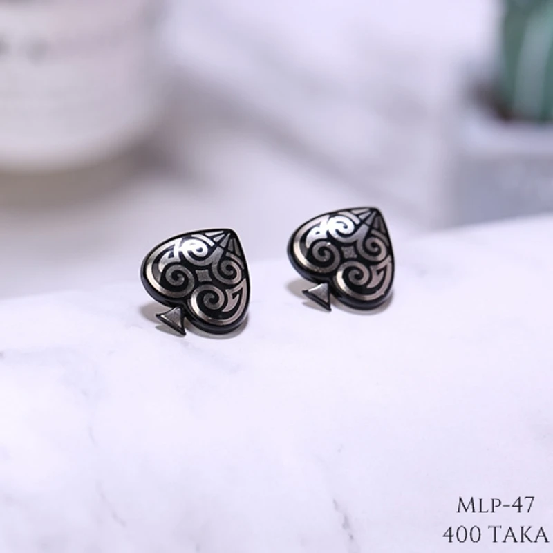 Ace Shaped Metal Lapel Pin. MLP-47
