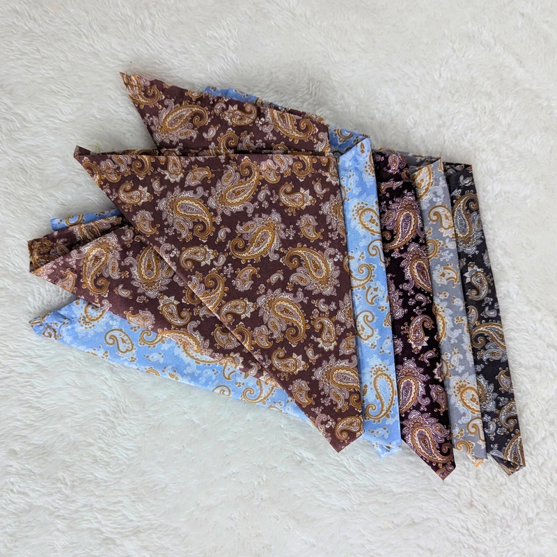 Paisley Design Satin 13x13 Pocket Squares. PS-13063