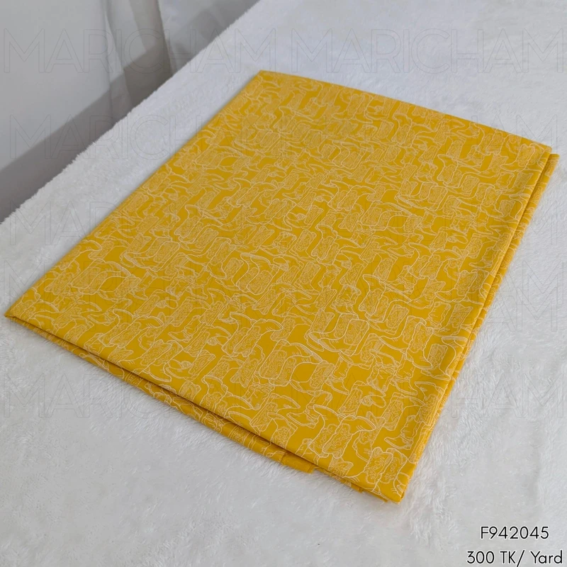 Boot Designed Cotton Fabric F942045