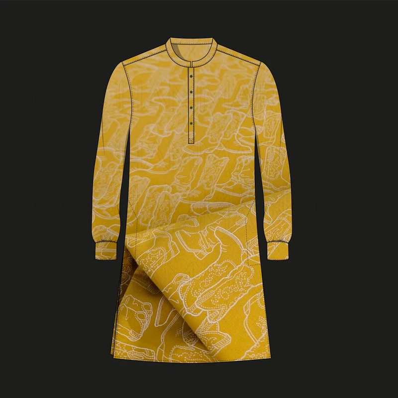 Boot Designed Cotton Fabric F942045 - Image 7