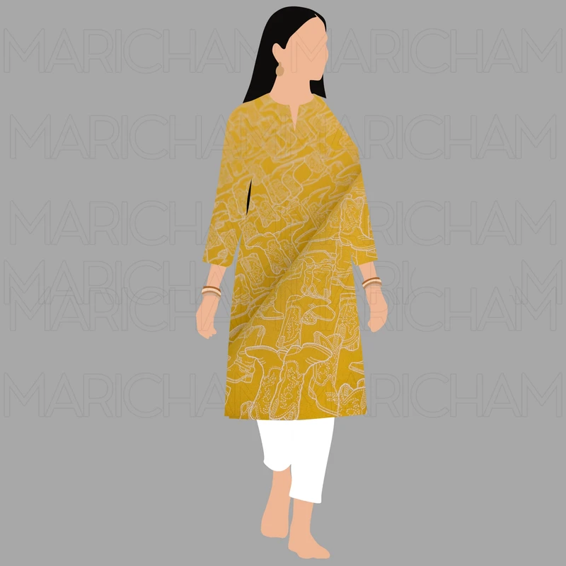 Boot Designed Cotton Fabric F942045 - Image 9