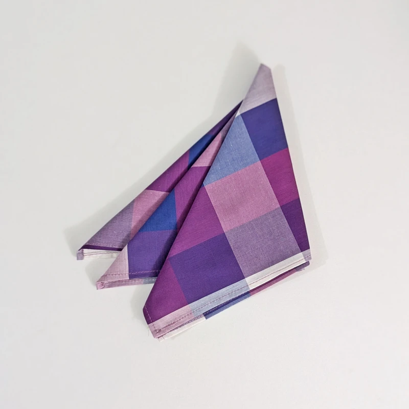 Checkered 13x13 Pocket Squares.