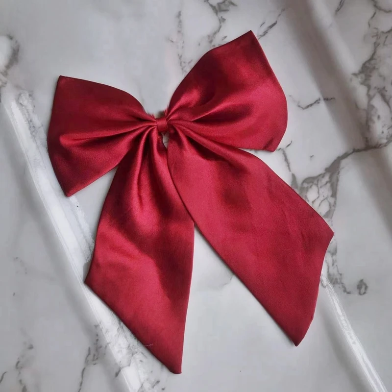 Red Butterfly Satin Bow Tie. Bow-2