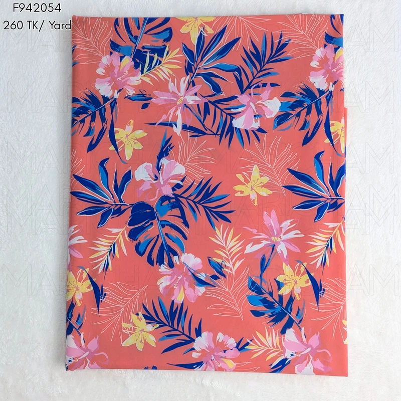 Floral Design Stretchable Fabric F942054