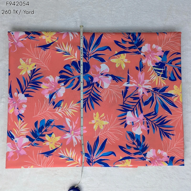 Floral Design Stretchable Fabric F942054 - Image 4
