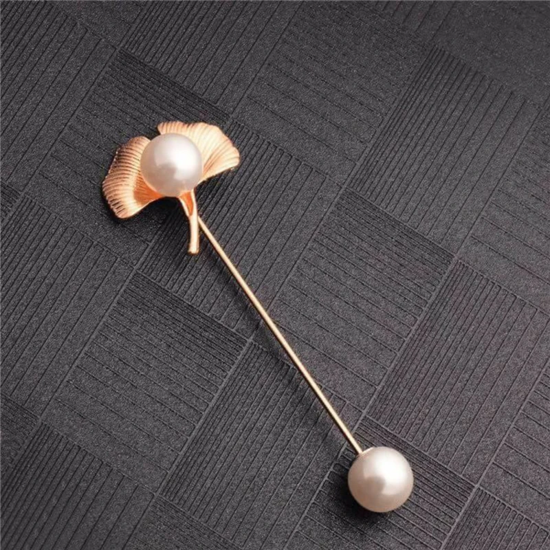 Pearl Leaf Lapel Pin. MLP-81
