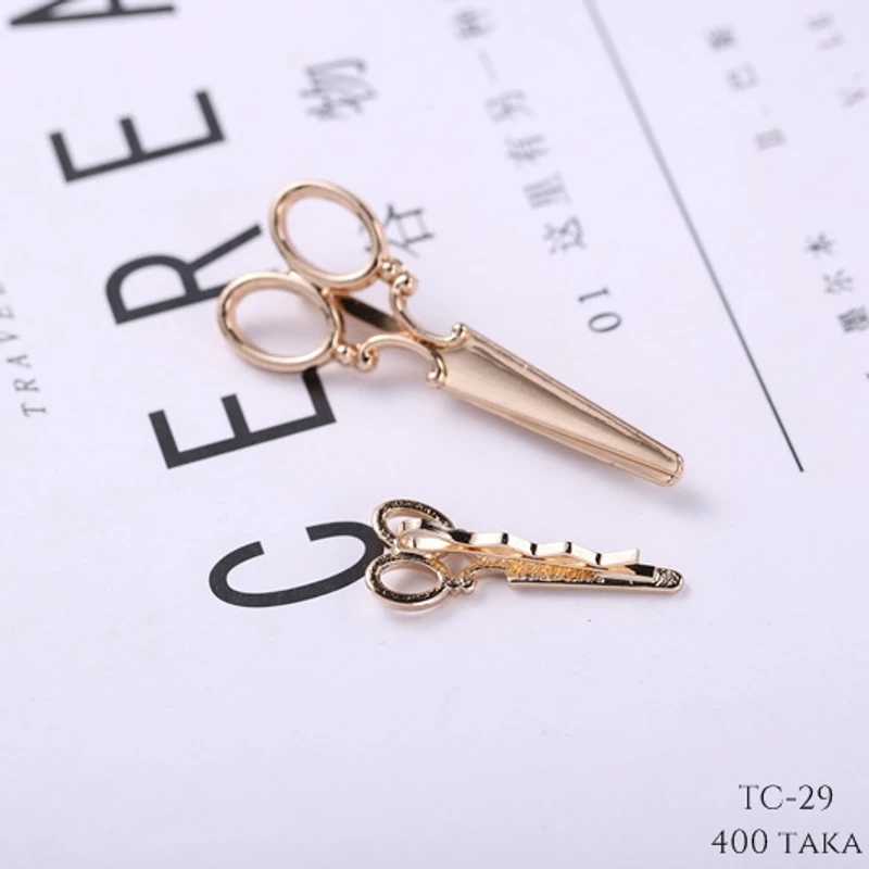 Scissor Shaped Tie Clip. TC-29