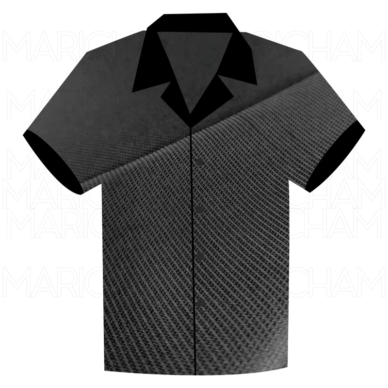 Black Self Textured Polyester Fabric F942099 - Image 4