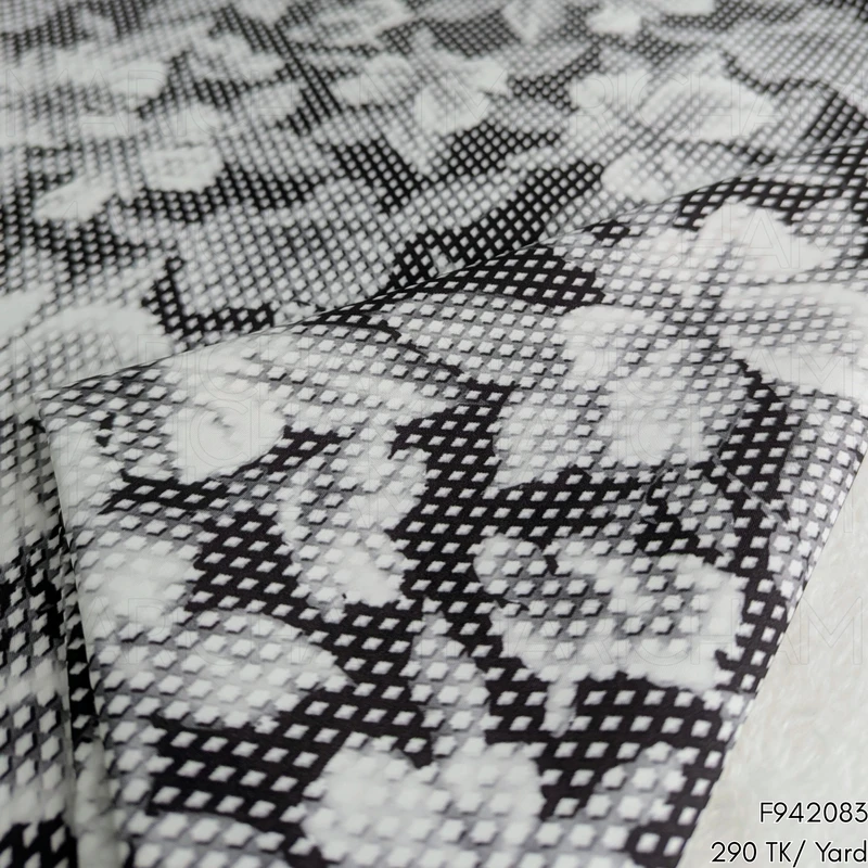 Floral Design Stretchable Fabric F942083