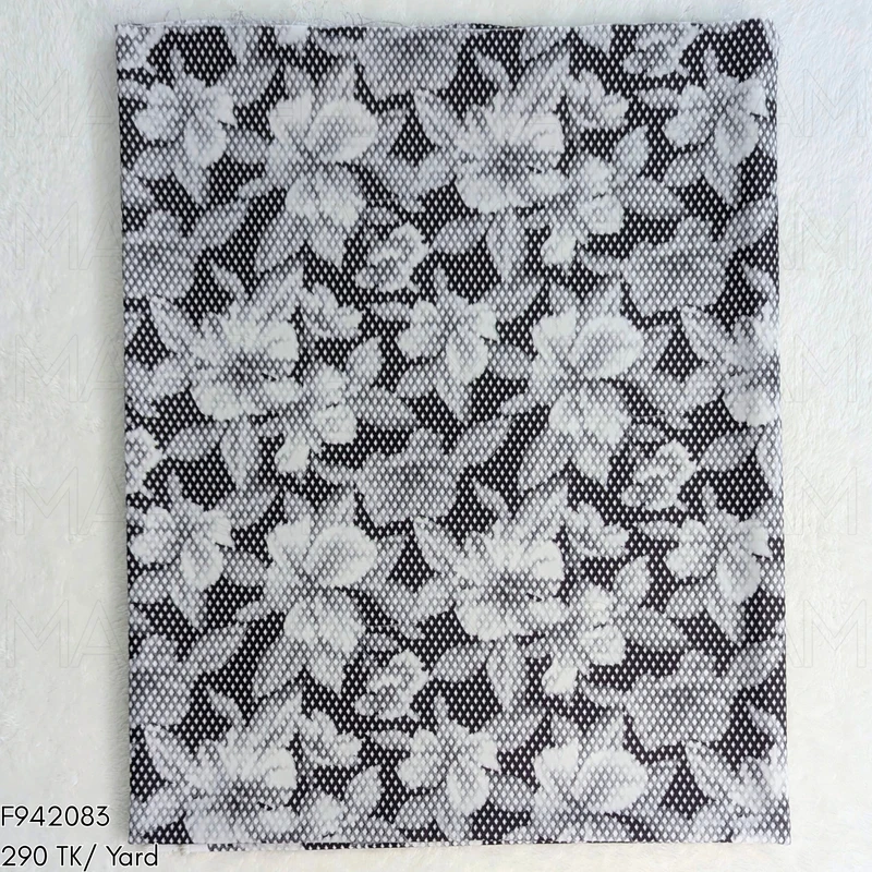 Floral Design Stretchable Fabric F942083