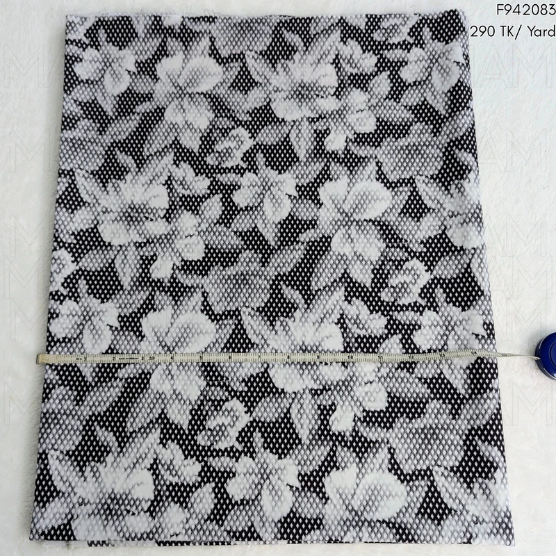 Floral Design Stretchable Fabric F942083 - Image 3