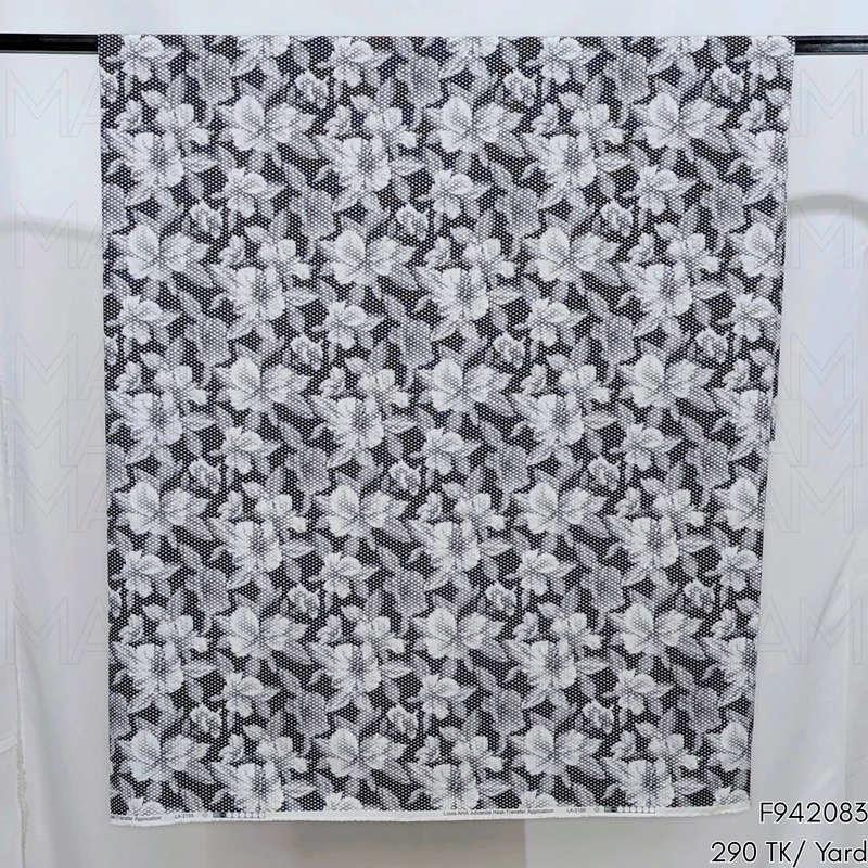 Floral Design Stretchable Fabric F942083 - Image 4