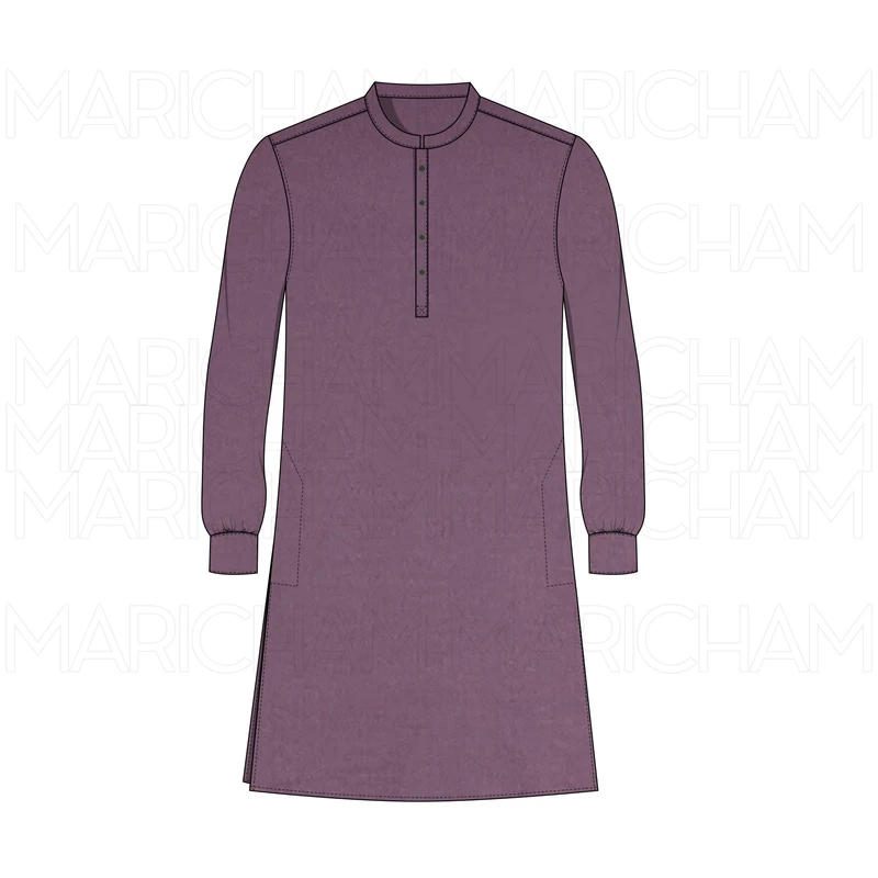 Mauve Color Viscose Stretchable Fabric F942092 - Image 6