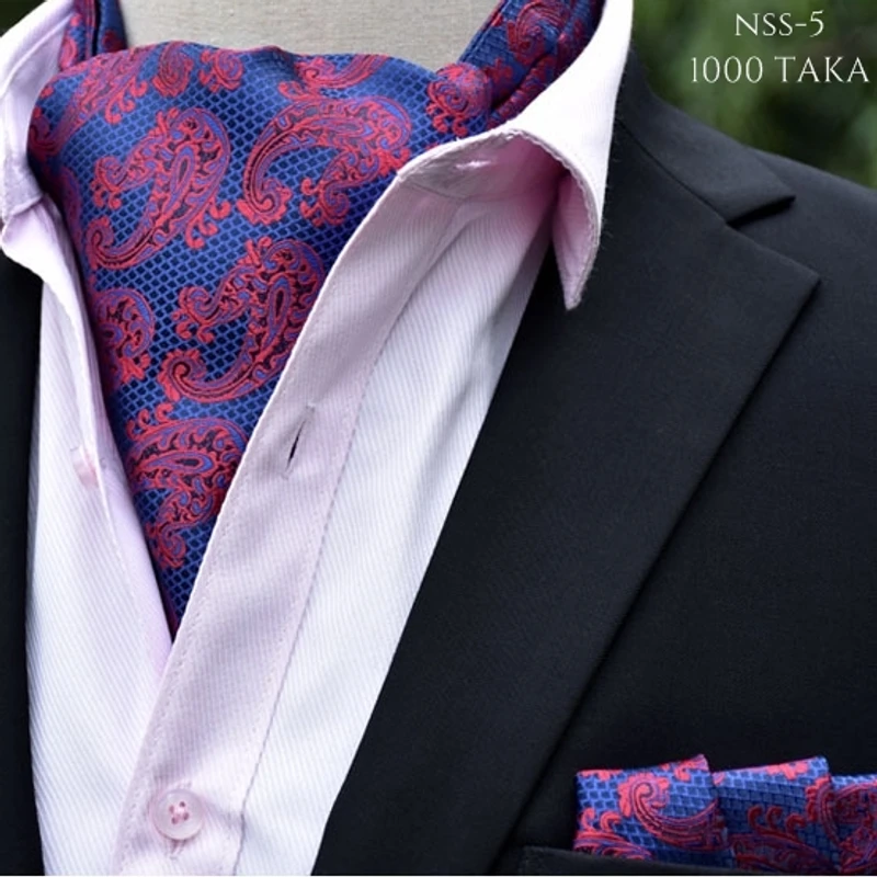 Paisley Cravat & Pocket Square Set. NSS-5