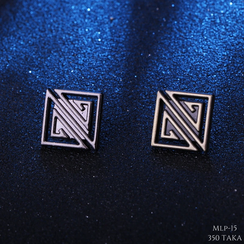 Geometric Metal lapel Pin.