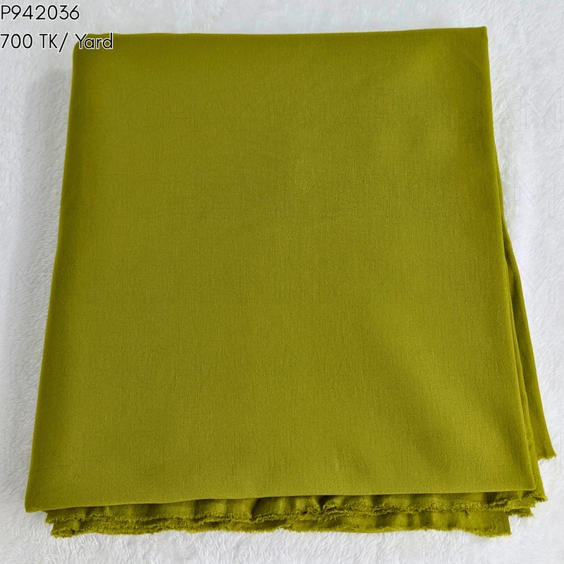 Kolapata Green Cotton Stretchable Bottom Fabric P942036