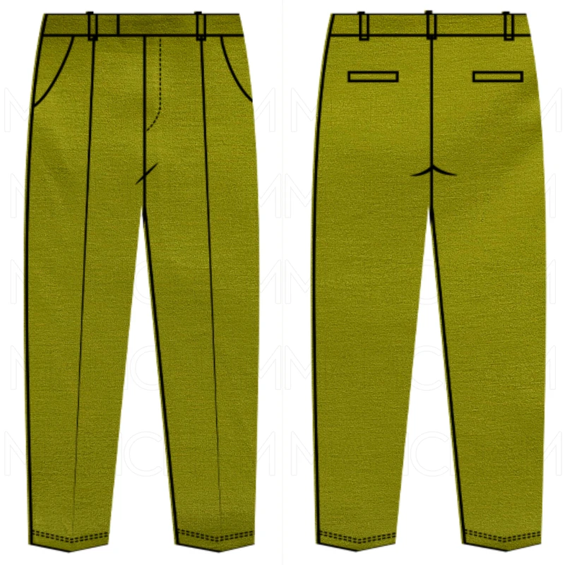 Kolapata Green Cotton Stretchable Bottom Fabric P942036 - Image 9