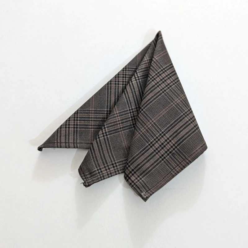 Wide Checkered 10x10 Pocket Squares. PS-1002 - Image 3