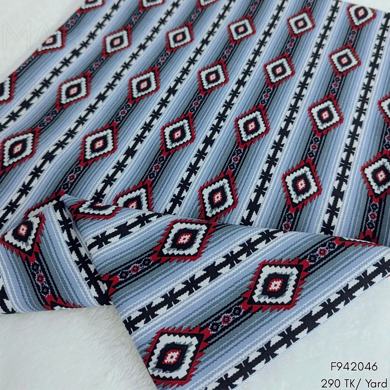 Tribal Striped Cotton Fabric F942046