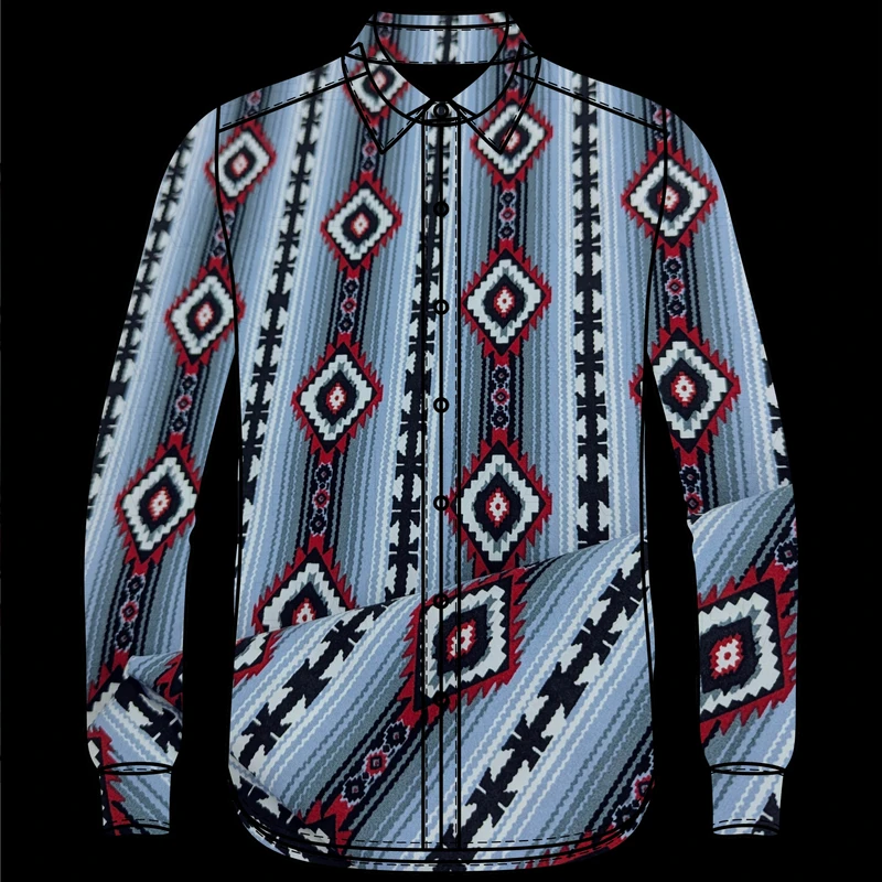 Tribal Striped Cotton Fabric F942046 - Image 6