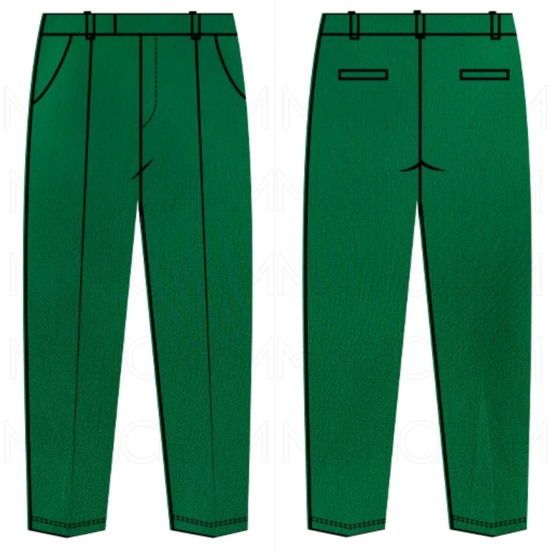 Green Cotton Stretchable Bottom Fabric P942035 - Image 8