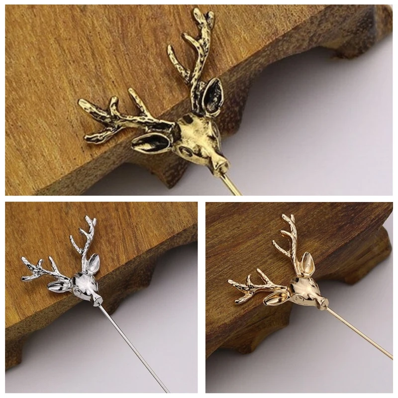 Deer Head Lapel Pin. MLP-12