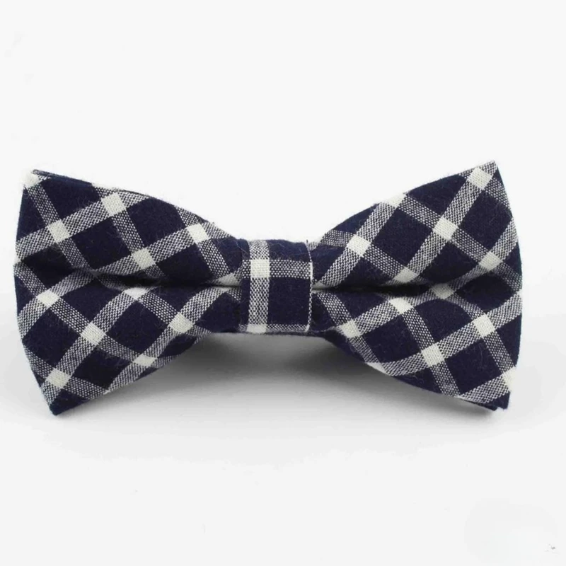 Black-White Checkered Bow Tie. Bow-15