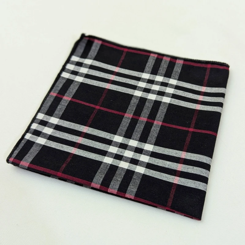 Burberry Checkered Pocket Squares. PS-10