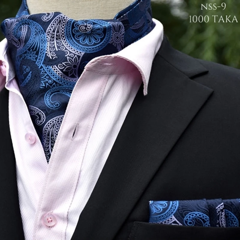Paisley Cravat & Pocket Square Set. NSS-9
