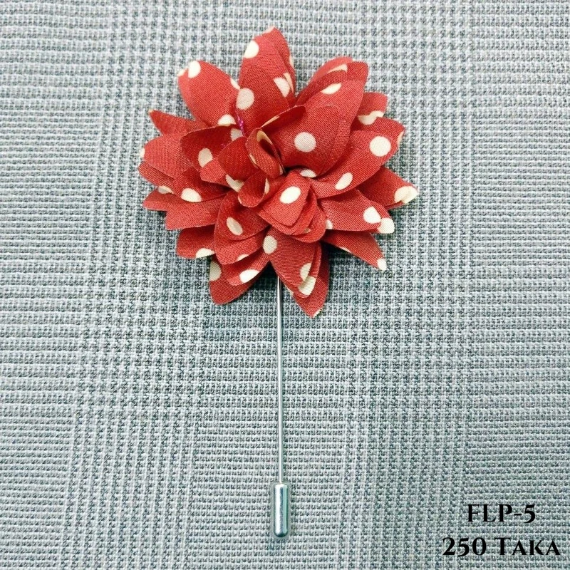 Polka Dots Flower Lapel Pin. FLP-1 - Image 4