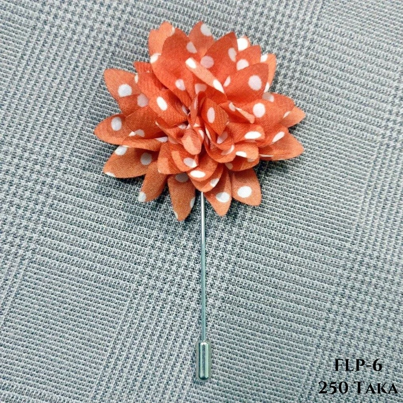 Polka Dots Flower Lapel Pin. FLP-1 - Image 5