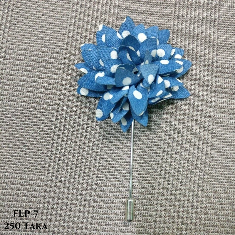 Polka Dots Flower Lapel Pin. FLP-1 - Image 6