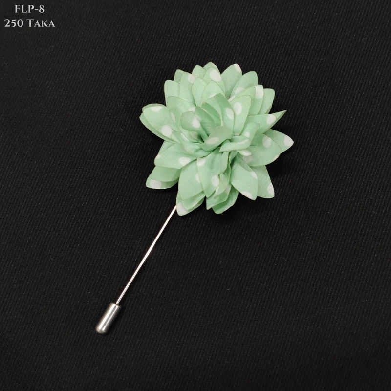 Polka Dots Flower Lapel Pin. FLP-1 - Image 7