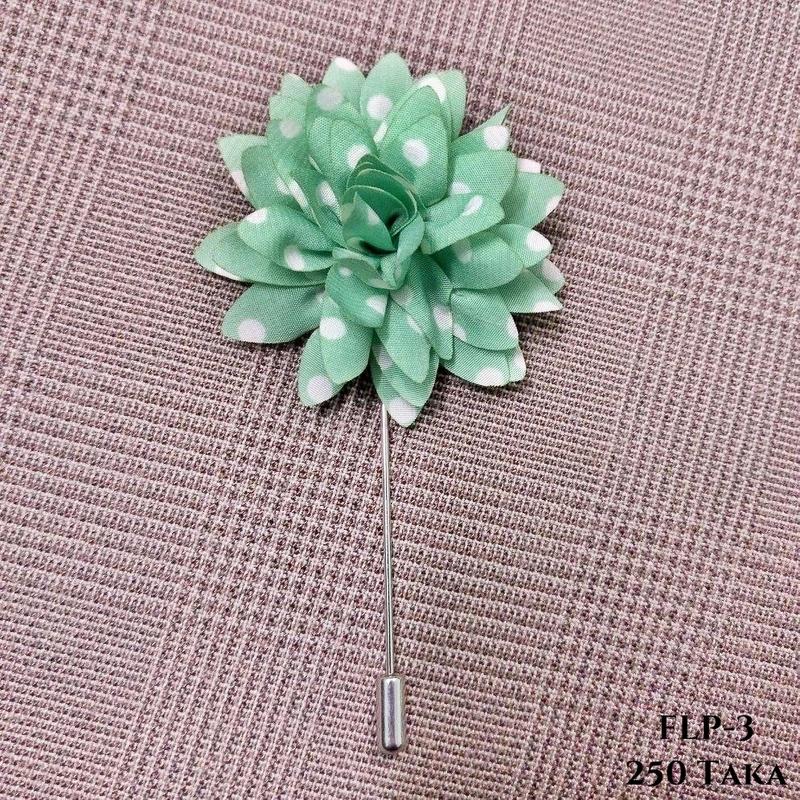 Polka Dots Flower Lapel Pin. FLP-1 - Image 8