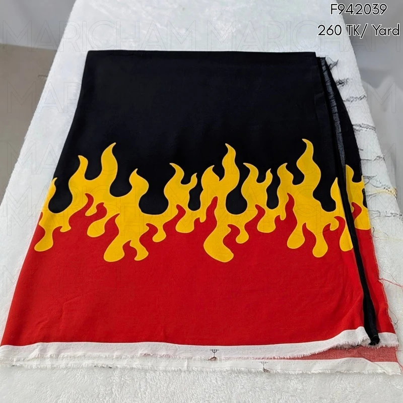 Flame Designed Soft Tencel Fabric F942039