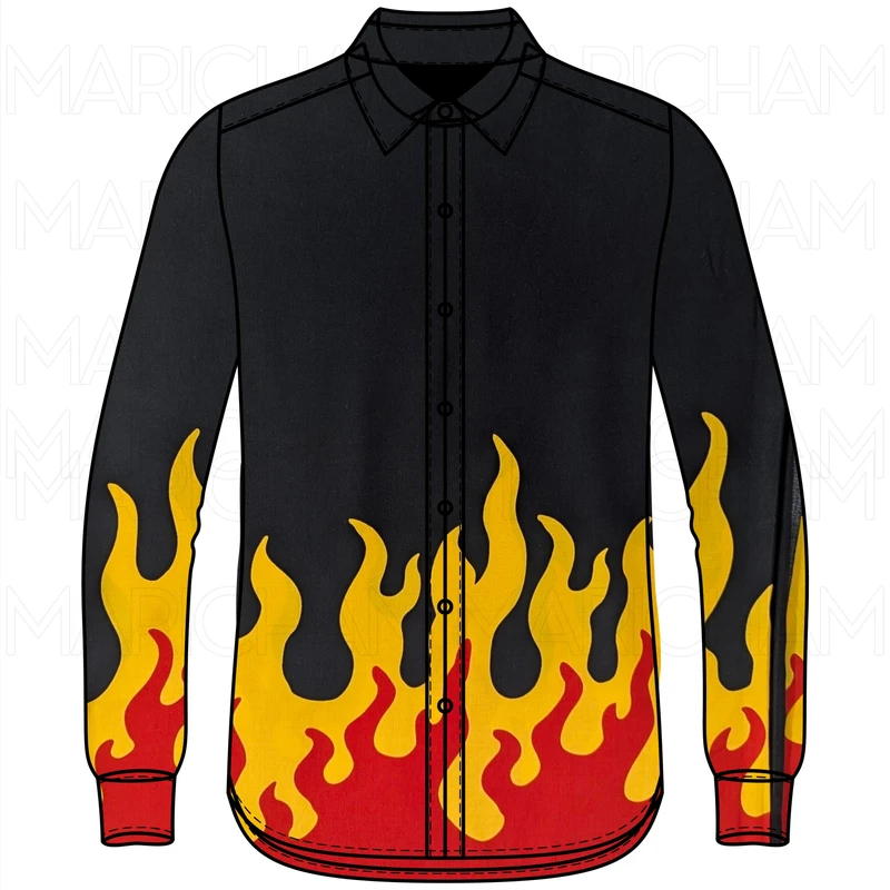 Flame Designed Soft Tencel Fabric F942039 - Image 5