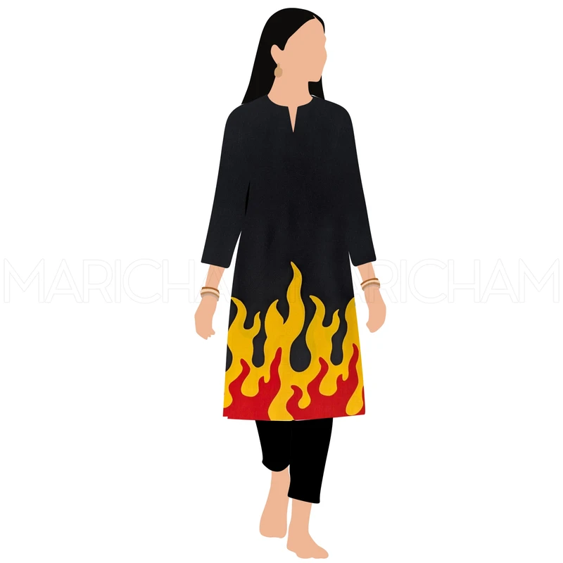 Flame Designed Soft Tencel Fabric F942039 - Image 8