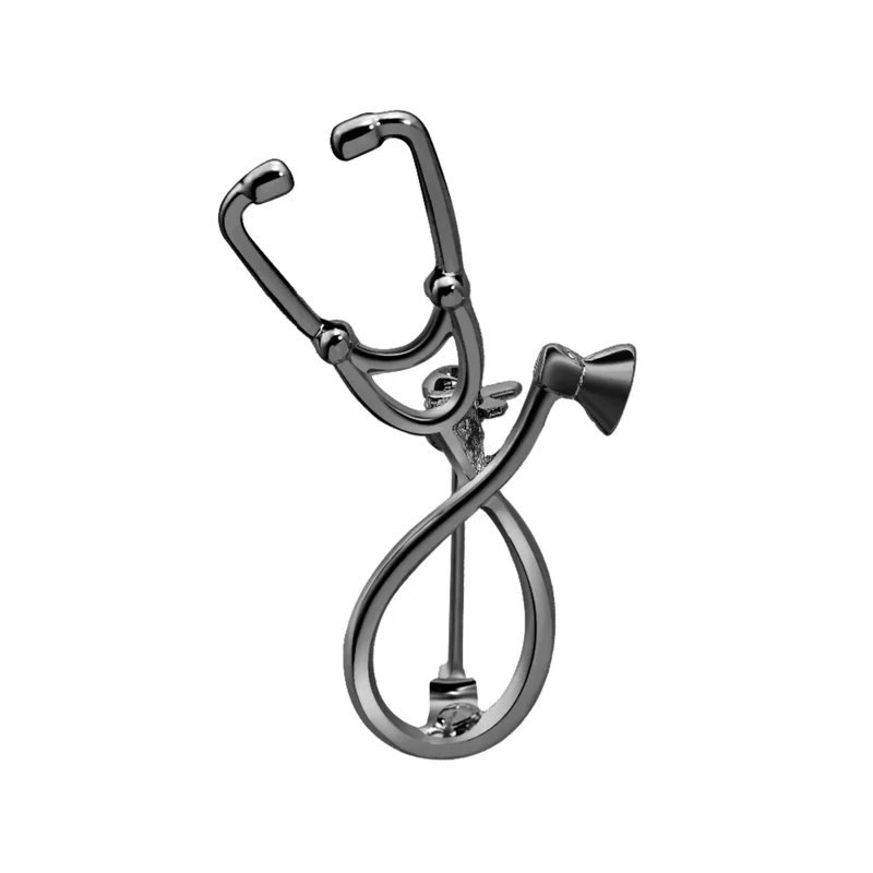 Stethoscope Metal Lapel Pin. MLP-58