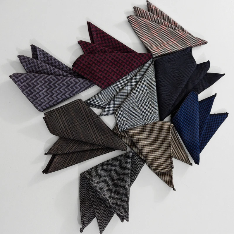 Checkered 10x10 Pocket Square. PS-1001