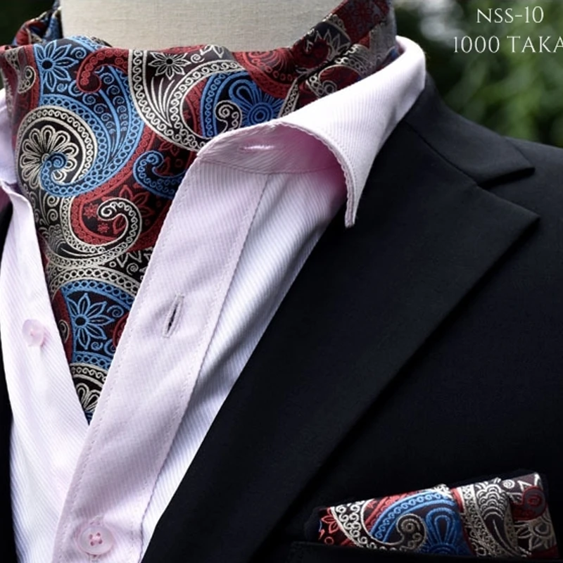 Paisley Cravat & Pocket Square Set. NSS-10