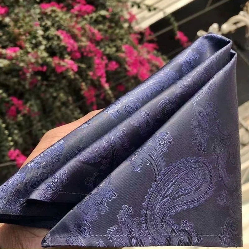 Purple Paisley 13x13 Pocket Square. PS-13057