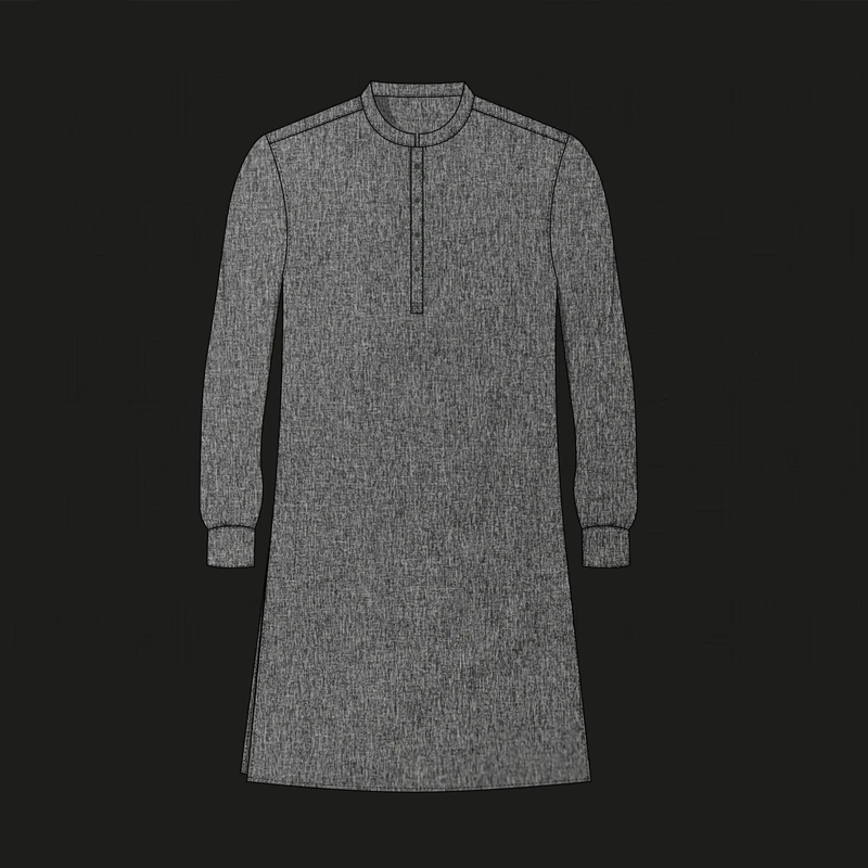 Grey Color Textured Stretchable Fabric F942098 - Image 6