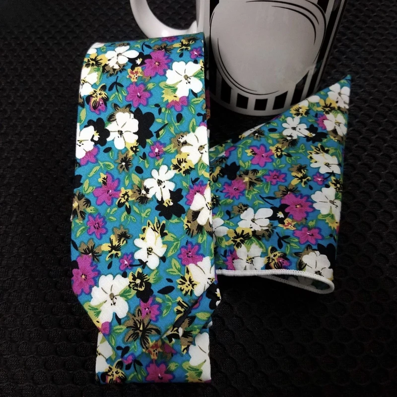 Floral Tie & Pocket Square Combo. TS-5