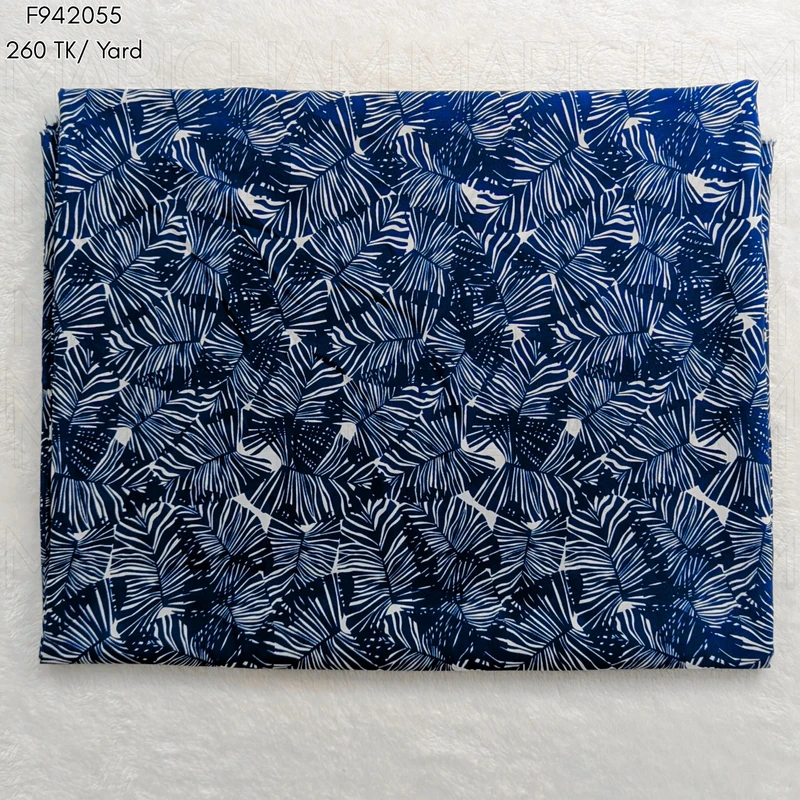 Leaves Design Stretchable Fabric F942055