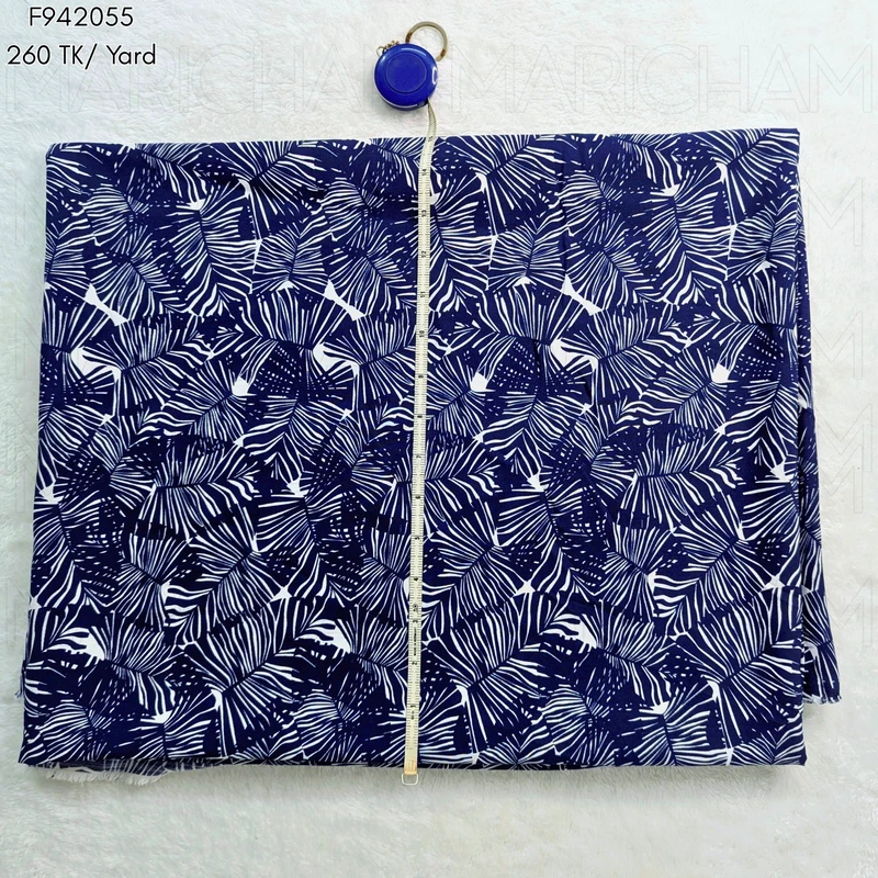 Leaves Design Stretchable Fabric F942055 - Image 4