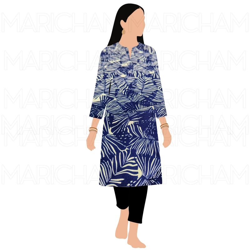 Leaves Design Stretchable Fabric F942055 - Image 9