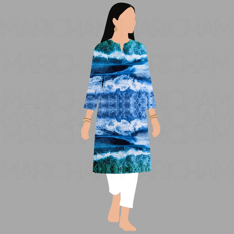 Ocean Design Stretchable Fabric F942062 - Image 9