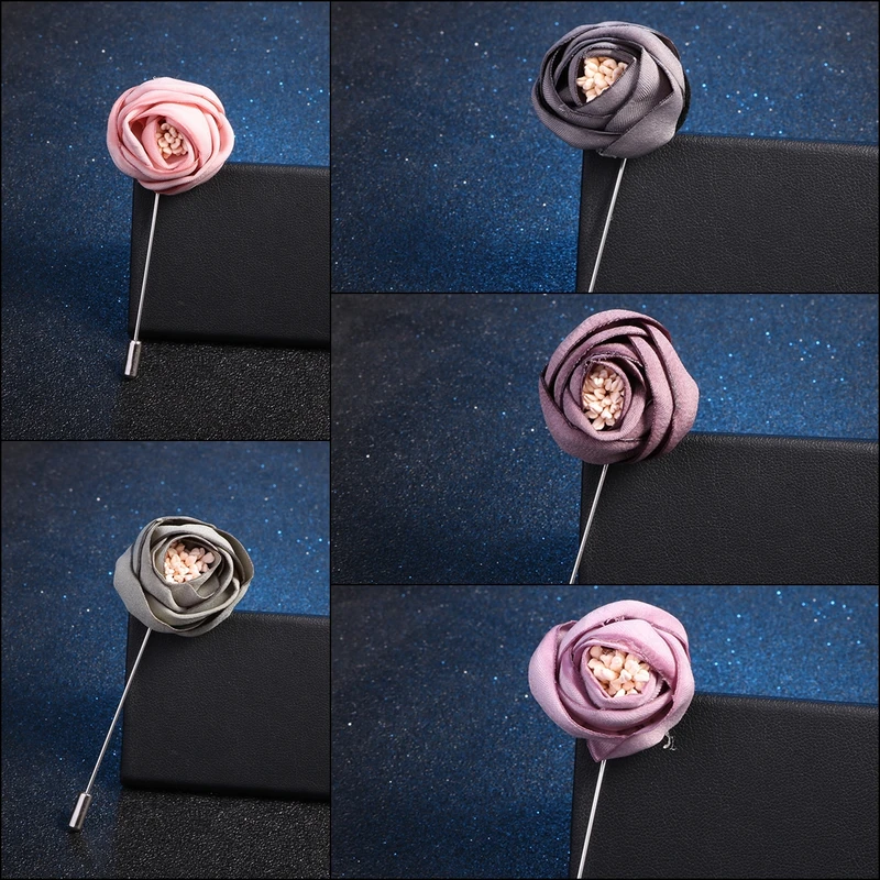 Tiny Rose Floral Lapel Pin. FLP-15